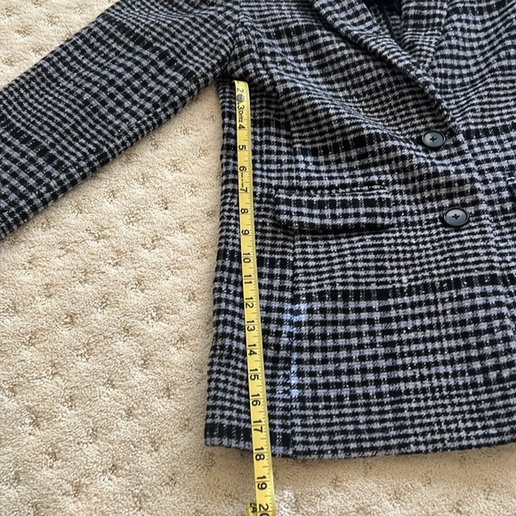 Old Navy black & blue blazer:coat. - Picture 4 of 7